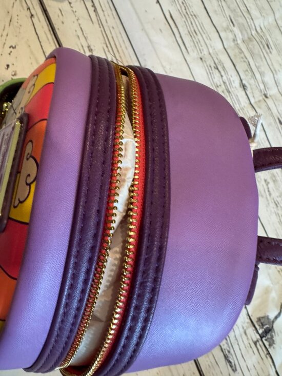 Disney Parks Loungefly 2024 Epcot Food & Wine Festival Figment Mini Backpack